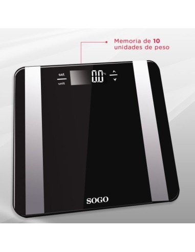 Sogo - Báscula de baño - Medidor corporal