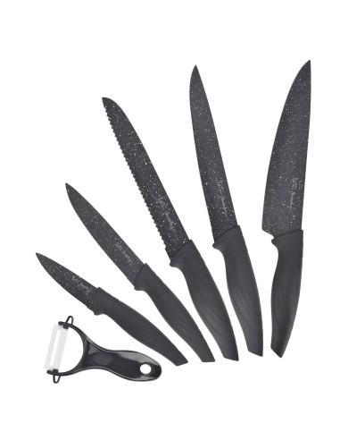 HOMEMB112 - Juego de 6 cuchillos + RECETARIO