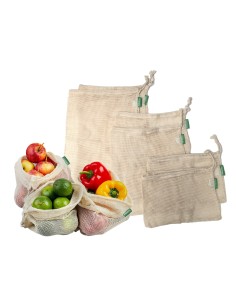 10 BOLSAS DE COMPRA ALGODON ORGANICO HAIZEA