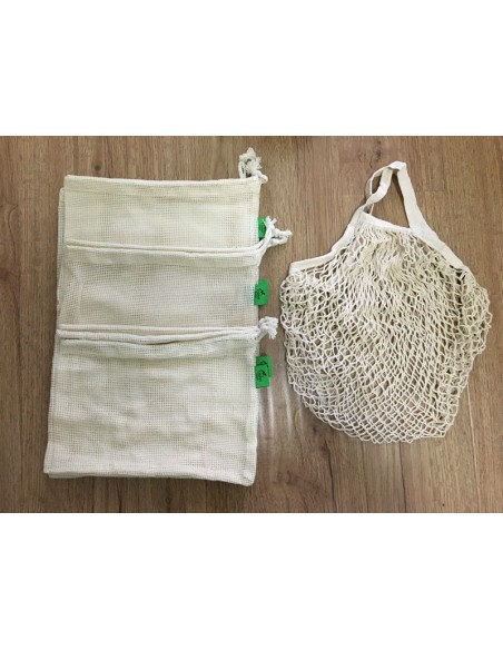 10 BOLSAS DE COMPRA ALGODON ORGANICO HAIZEA