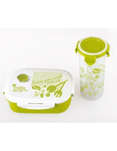 Cruz de Malta - Conjunto porta alimentos + Botella HOMECM04I