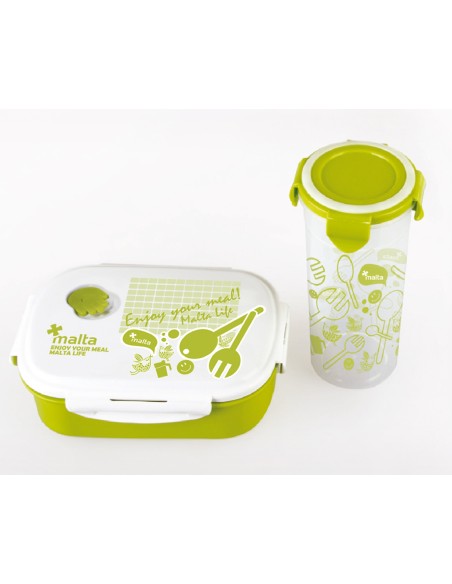 Cruz de Malta - Conjunto porta alimentos + Botella HOMECM04I