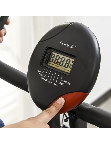 BICICLETA PLEGABLE CON PULSOMETRO EUROFEST