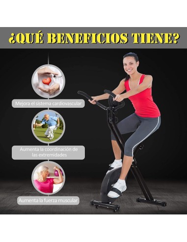 BICICLETA PLEGABLE CON PULSOMETRO EUROFEST