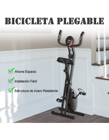 BICICLETA PLEGABLE CON PULSOMETRO EUROFEST