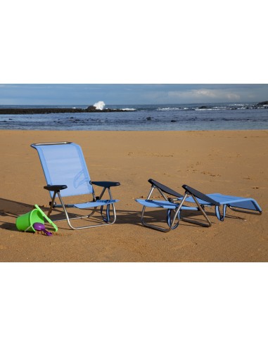 Silla de Playa Camping Plegable. Fabricada en España.