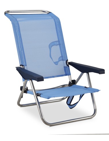 Silla de Playa Camping Plegable. Fabricada en España.