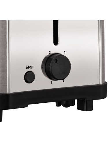 MOULINEX - Tostadora de 2 ranuras de acero inoxidable CLASSIC LT330D11