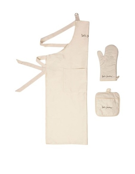 Martín Berasategui - Delantal de cocina, manopla y agarrador