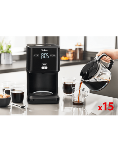 TEFAL - Cafetera de goteo Smart'n Light 1.25L CM600810