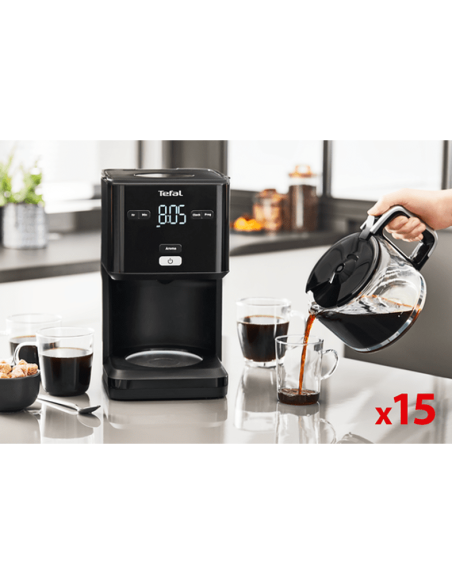 TEFAL - Cafetera de goteo Smart'n Light 1.25L CM600810