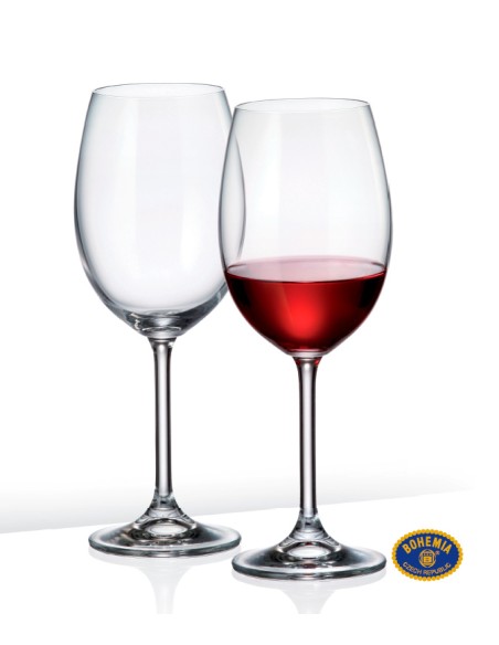 CRYSTALEX - Copa de cristal Bohemia Colibri 450 ML, 6 ud.