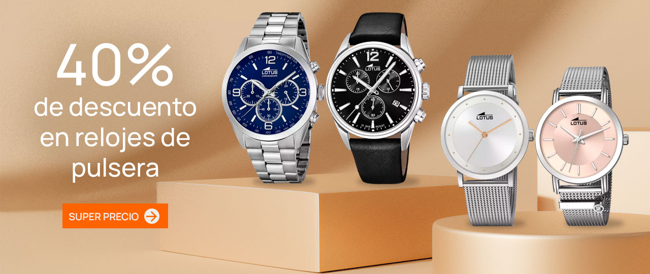 40% descuento en relojes