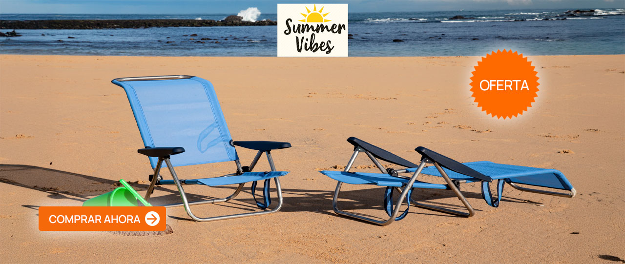 Silla de playa camping plegable baja tipo cama